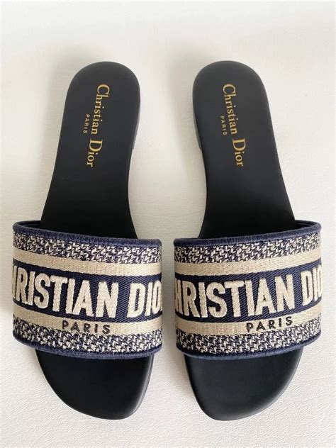 christian dior dway slides|christian dior oblique slide sandals.